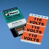 Panduit Voltage Marker Book, Vinyl, '220 VOLTS',  PCVB-220Y